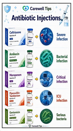 Top 5 Antibiotics Injection & Their Benefits | Health Tips #Shorts #Viral