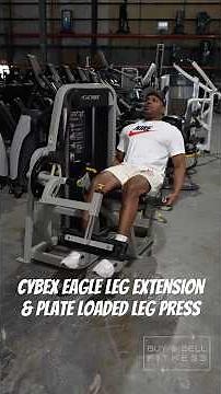Cybex Plate Loaded Leg Press & Eagle #fitness Leg Extension