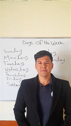 English Lesson: Days of the Week | #shorts #english #englishlanguage #englishwithwahid #englishtoday