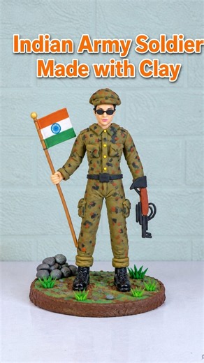 Amazing Indian Army Clay Model 🇮🇳 #indianarmy #indianarmystatus #military #clayart