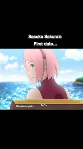 Sasuke Sakura on their 1st date❤️