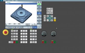 西门子杯 sinutrain数控铣床零件加工