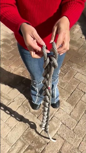 How to Tie a Chain Sinnet Knot (Easy Tutorial) #knots #rope #tutorialmakeup