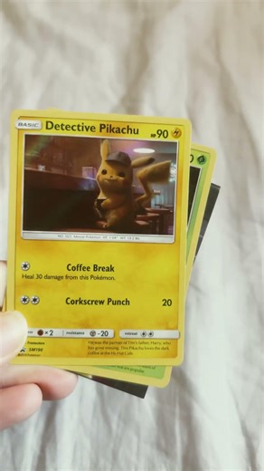 Pokemon Trading Card opening | Detective Pikachu Booster Pack