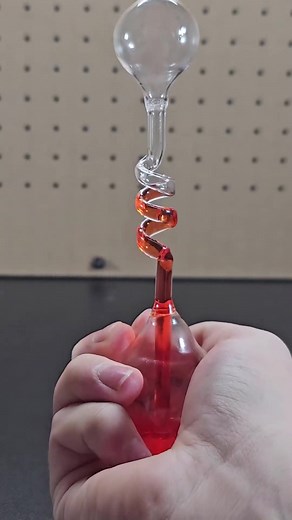 Cool Science Find #12 - The Hand Boiler. Hold your hand on the base and watch as the heat from your hand causes the liquid to rise. I put links to the all the products on this page on my website, link in bio! #science #gifts #fungifts #amazonfinds #coolsciencefinds #interesting