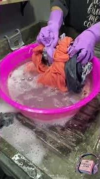 ASMR - Handwashing clothes with Powder detergents #lavadero #justsoaps #laundry #lavandoamano