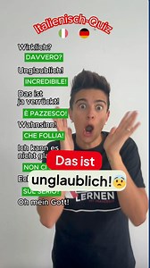Sprich auch du wie ein Muttersprachler!🤩 Speichere das Video und lerne diese typischen italienischen Ausdrücke mit mir!😎 PS. Möchtest du Italienisch mit 100% muttersprachlichen LehrerInnen lernen, mit Einzel-, Paar- oder Gruppenkursen, die auf deine Bedürfnisse zugeschnitten sind? Klicke auf den Link in meinem Profil und buche eine kostenlose und unverbindliche Privatstunde mit uns!🇮🇹 | Italienisch Lernen mit Francesca