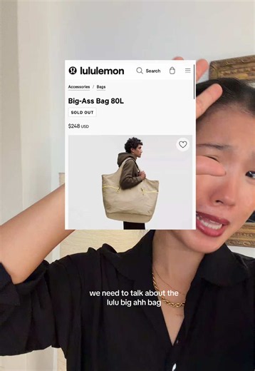 Lululemon Big Ahh Bag 80L Review and Try-On: Can I Fit Inside?