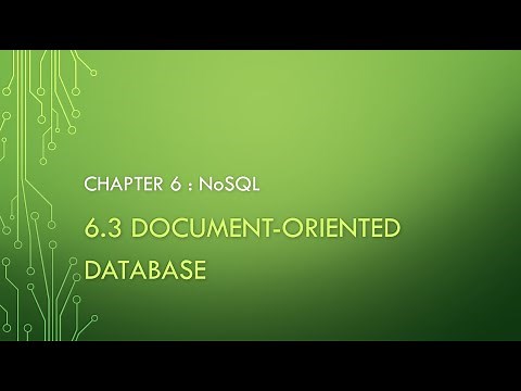 Chapter 6.3: Document-Oriented Database