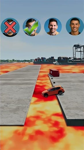 UR7 team vs Leo Messi Car 🚗 winner 🏆 #cristianoronaldo #leomessi