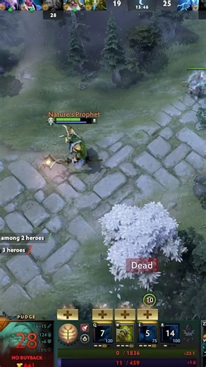Nature’s Prophet’s 1000 ping save #dota2