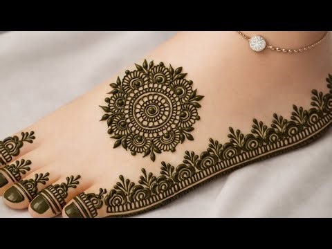 पैरो की मेहंदी डिजाइन | foot mehndi design | leg mehndi design | pairon wali mehndi design | mehndi