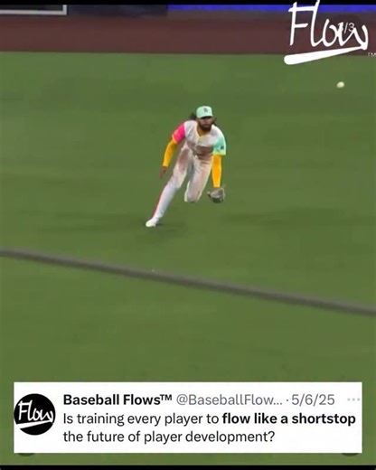 Baseball Flows™ Training App on Instagram: "Is training every player to flow like a shortstop the future of player development? We believe it is. Shortstops aren’t elite because they memorize positions. They’re elite because they can move, transition, and solve problems at game speed. Balance. Rotation. Timing. Flow under pressure. Those skills create positional versatility — and the game is changing. Players who can move well can play anywhere on the field and that’s what coaches are looking fo