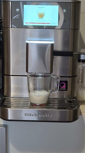 Así hace un Capuccino la cafetera SUPERAUTOMATICA KitchenAid KF8 #cafeterasuperautomatica