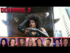 Reactors Reacting to DOMINO'S POWER OF PURE LUCK | Deadpool 2 (2018)