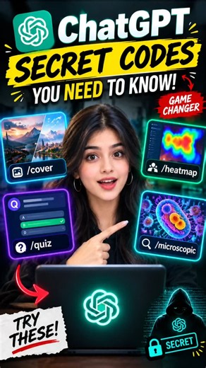 Students, ChatGPT के ये 4 Secret Codes अभी सेव करो! 🤯 #shorts #studytips #chatgpt