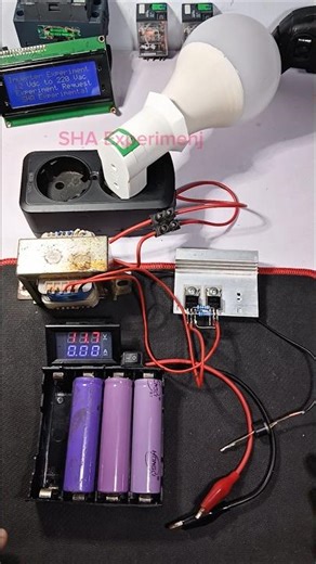 simple inverter with transistor #inverter #experiment #transistor #transformator #diy