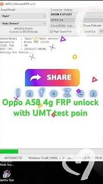 Oppo A58 CPH 2577 FRP unlock (test point ) with UMT MTK 2