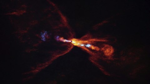 Astronomers discover, witness birth of a solar system around distant star