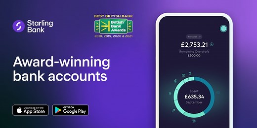 Receive instant payment notifications - Starling Bank | Starling