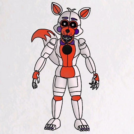 Full video in comments | How to draw FNaF Sister location LOLBIT #fnaf #shorts