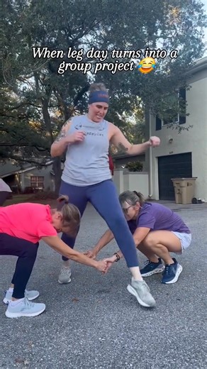 When leg day meets game day. 💛 This drill hits your legs, core, coordination AND keeps you laughing the whole time! #BootCampChallenge #FitFun #SquadGoals #GroupFitness | Boot Camp Challenge