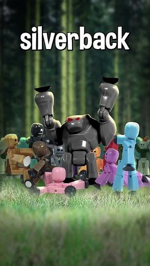 100 StikBots 🆚 1 Silverback Gorilla 🦍 | Who Wins?! 💥 #epicbattle