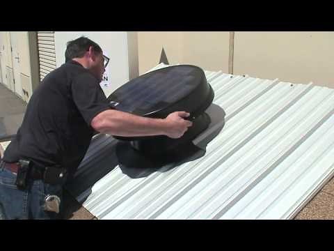 Metal Roof Install Yellow Blue