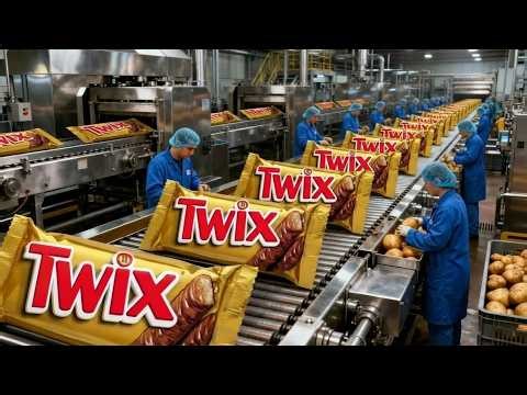 How is Twix produced? Factory Inside Footage | Full Process