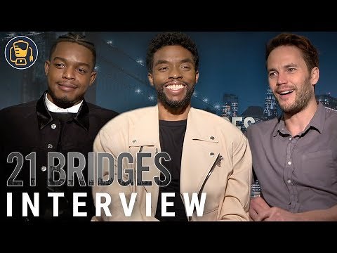 Chadwick Boseman, Taylor Kitsch and More | 21 Bridges Cast Interview