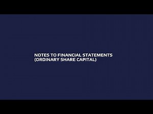 Notes to Financial Statements | Ordinary Share Capital