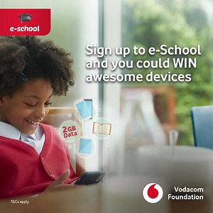 WIN awesome devices with e-school! Learn anywhere with homework questions, video lessons and quizzes! | Vodacom