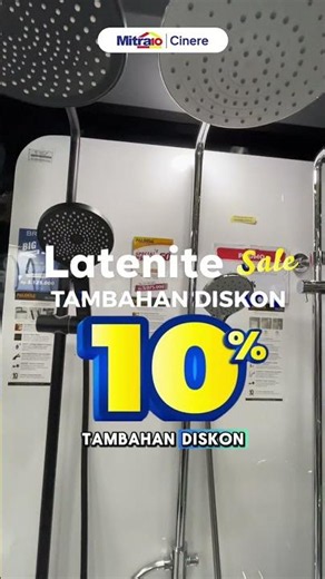 Late Night Sale at Mitra10 Cinere! Extra 10% Off for One Night Only! 🌙🔥