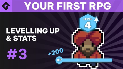 【GameMaker教程】制作RPG游戏Part3：血条和经验值（机翻字幕）