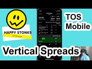 How to Set Up Vertical Option Spreads in TOS Mobile | Tutorial