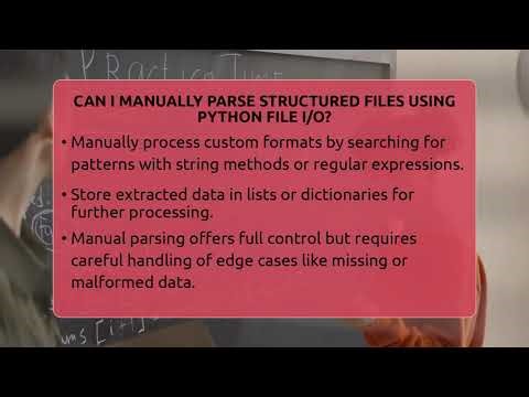 Can I Manually Parse Structured Files Using Python File I/O? - Next LVL Programming