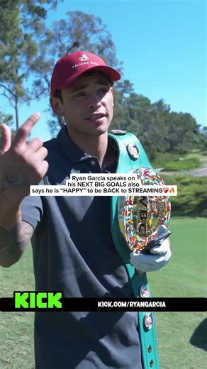 Ryan Garcia is happy to be back 👀🔥 #ryangarcia #kickclips #kickstreaming