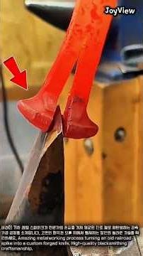 Forged Knife Created in a 1000°C Furnace | 1000°C Forged Knife Process #worker #process #blacksmi...