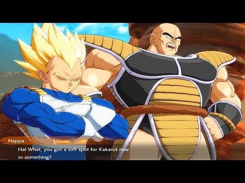 Dragon Ball FighterZ - Vegeta & Nappa Team Up vs Goku Clone (DBZ Style)