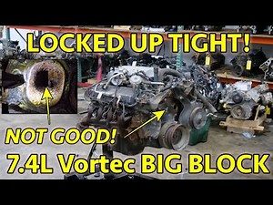 COMPLETELY FROZEN! Vortec 454 7.4L BBC Big Block Chevrolet Teardown. This Was Some Work!