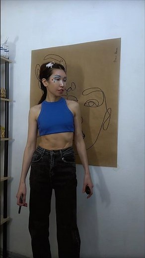 Abstract one line portrait sketch #drawing #artist #draw #artwork