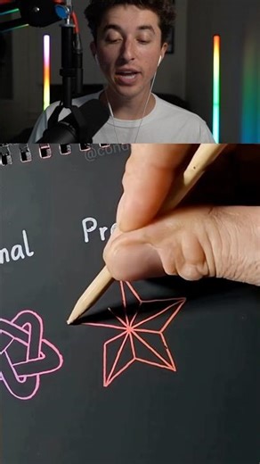 Toothpick 3D Star Drawing