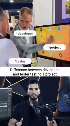 Difference between developer and tester testing a project 🤧 #coding #codingmeme #programmer