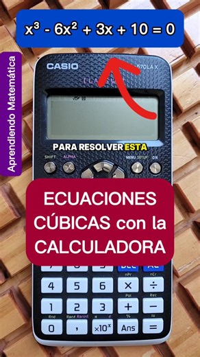 Aprendiendo Matemática | Cómo RESOLVER una ECUACIÓN CÚBICA con la CALCULADORA CIENTÍFICA 🤔 Podés encontrar toda la línea CASIO en www.calculadoras.ar Instagram de... | Instagram