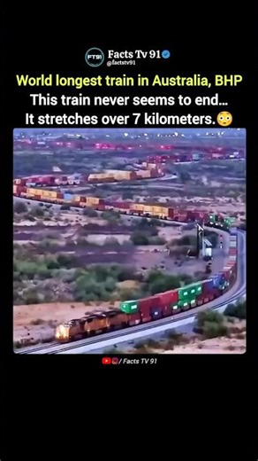 The Longest Train on Earth 🤯🚂