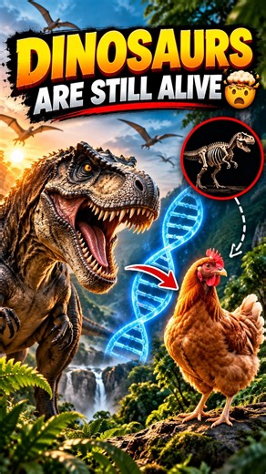 Dinosaurs Are Still Alive 😱 #curiox #facts #interestingfacts