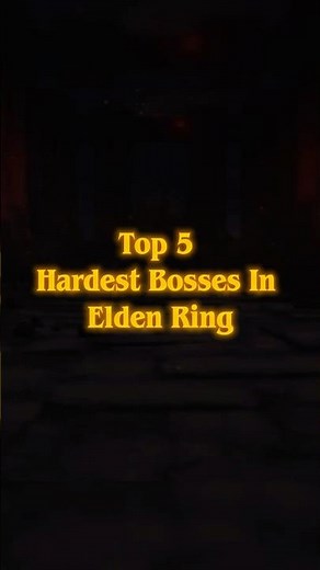 Top 5 hardest bosses in Elden ring #eldenring #gaming