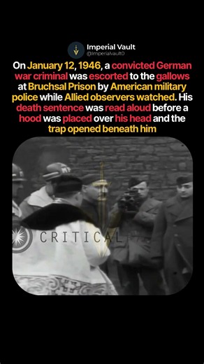 Allied Execution in Bruchsal Prison, 1946 #shorts #History