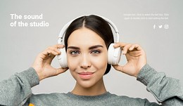 Professional recording - HTML5 Template by Nicepage