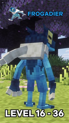 evolution froakie in cobblemon #pokemon #shorts #mod #shortminecraft #pixelmon #cobblemon